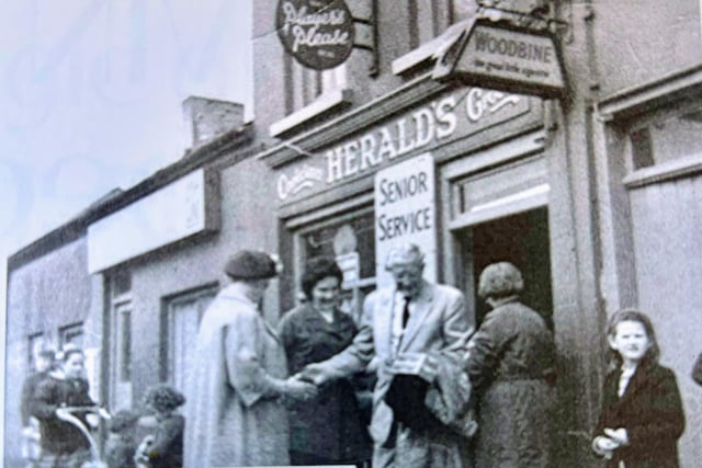 Granny Herald's shop pictured in early 1900s when it started up. The shop was an Aladdin's cave where you could get everything and anything! It was a happy meeting place for everyone on the Waterside of Coleraine
