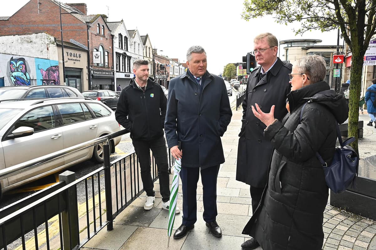 Lord Caine returned to Downpatrick to meet some of those affected by Storm Ciaran and heard how they are recovering