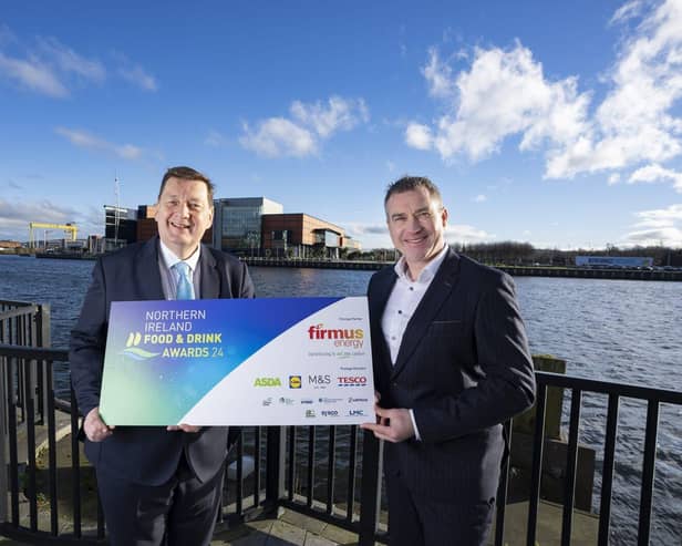 Michael Bell OBE (left), Executive Director, NIFDA and Niall Martindale, CEO, firmus energy