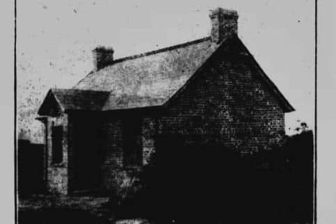 A photo taken of the then 'new' Annaloiste Orange Hall near Lurgan.