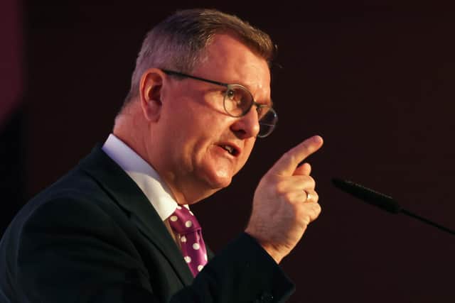 DUP party leader Sir Jeffrey Donaldson has again made clear that the DUP will take its time to consider the Windsor Framework before deciding whether to back it