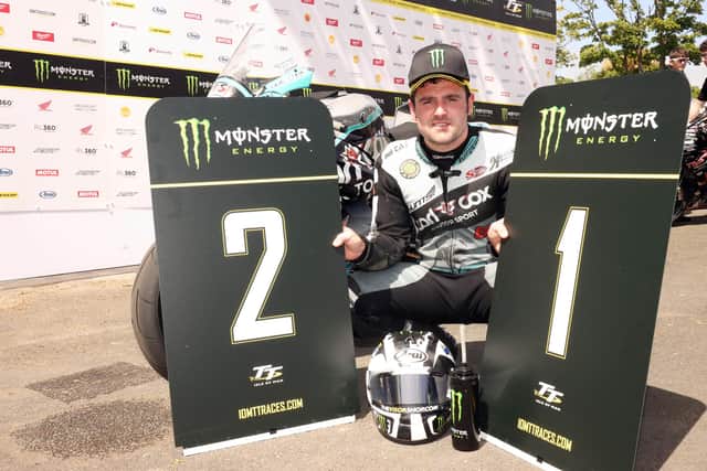 Ballymoney's Michael Dunlop has won 23 times at the Isle of Man TT after achieving his lastest victories with a double in the Supersport races this year.