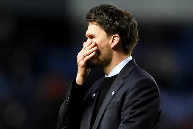 Rangers manager Danny Rohl at the final whistle. (Photo by Andrew Milligan/PA Wire)