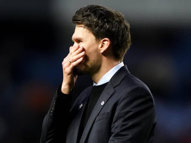 Rangers manager Danny Rohl at the final whistle. (Photo by Andrew Milligan/PA Wire)
