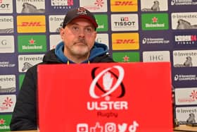 Ulster’s Dan McFarland in front of the media before facing Toulouse this weekend.. (Photo by Colm Lenaghan/Pacemaker)