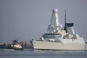 The Royal Navy Type 45 destroyer HMS Diamond. Earlier this week, a Policy Exchange report called for the UK government to expand its naval and air presence in Northern Ireland for 'maritime patrol missions against Russian intrusion'. Today in the House of Commons, prime minister Rishi Sunak said he would be happy to examine the contents of the report