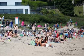 Enjoying the recent spell of good weather at Helen's Bay. Photograph by Declan Roughan / Press Eye