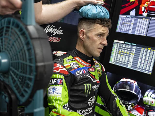 Jonathan Rea crashed out of Race Two at Mandalika in Indonesia on Sunday and was taken to the circuit medical centre for a check-up.