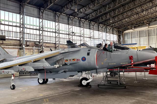 The Harrier jump jet that Air Chief Marshal Harv Smyth used to fly in the RAF is among the aircraft getting their first European Heritage Open Days outing