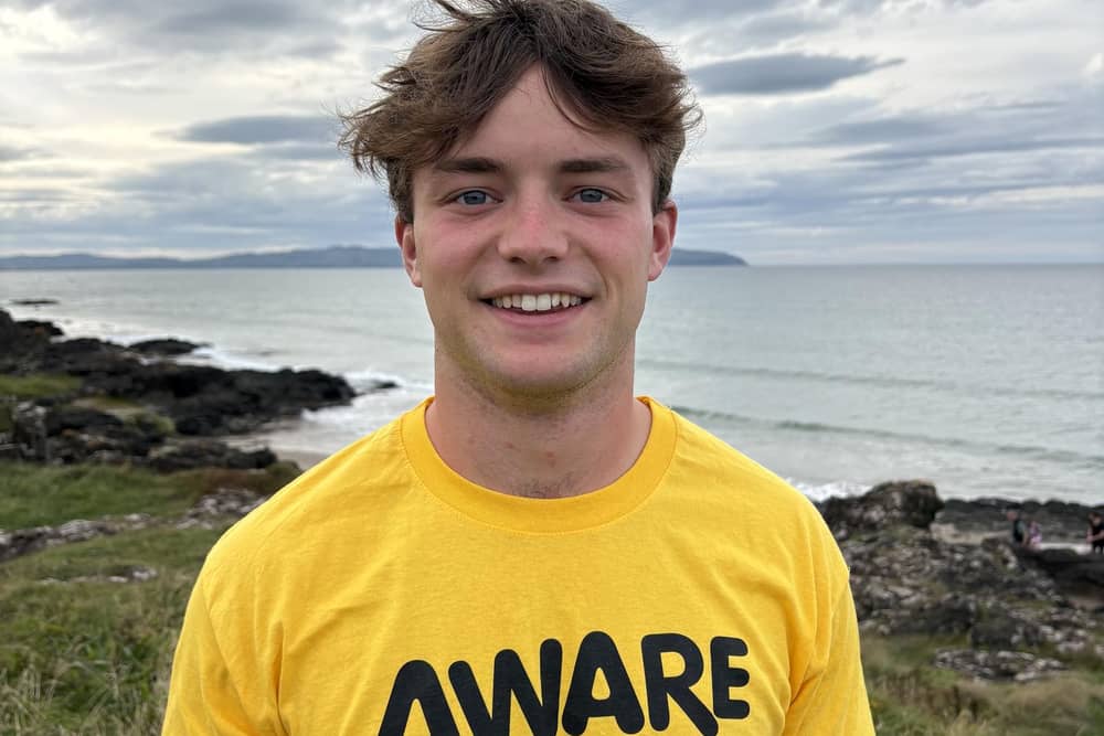 Matthew Armstrong is taking on a 230 mile run for AWARE NI