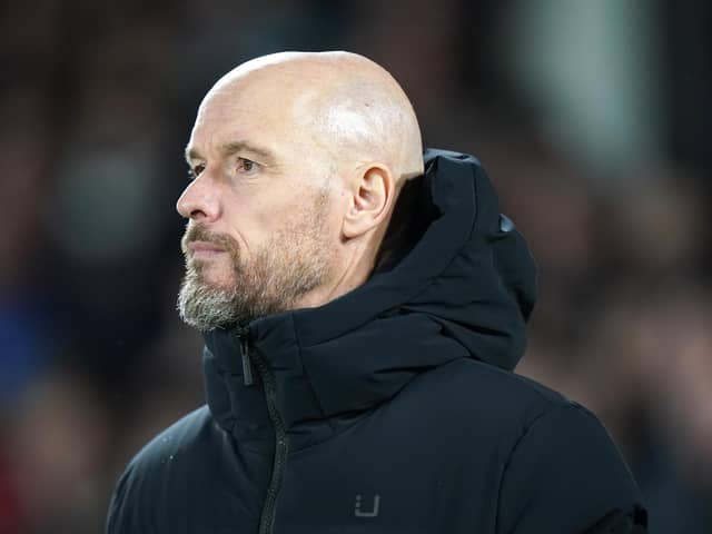 Manchester United boss Erik Ten Hag, who has hit back at Jamie Carragher's criticism of his side's defending