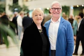 Mary McKenna, chair and co-founder of AwakenAngels and AwakenHub is pictured in Luxembourg with Martin Skea, director General of EBAN, at the announcement of her appointment to the EBAN Board