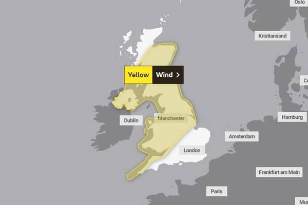 Yellow weather warning for large parts of UK