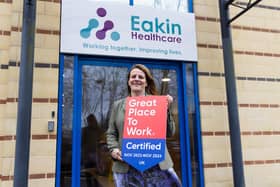 Eakin Healthcare, chief people officer, Gillian McAuley, celebrates 'Great Place to Work' accreditation