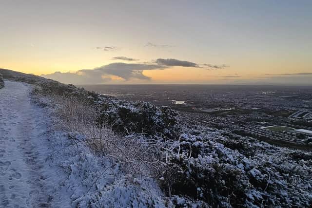 A view of Belfast from Cavehill Country Parl on Friday morning 2 January, by Scenic Northern Ireland Photography@scenicniphotography@gmail.com
