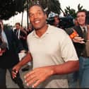 File picture of former US football star O.J. Simpson who has passed away aged 76