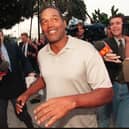 File picture of former US football star O.J. Simpson who has passed away aged 76