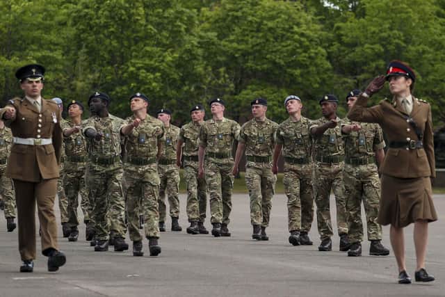 An army passing out parade. Photo: Steve Parsons/PA