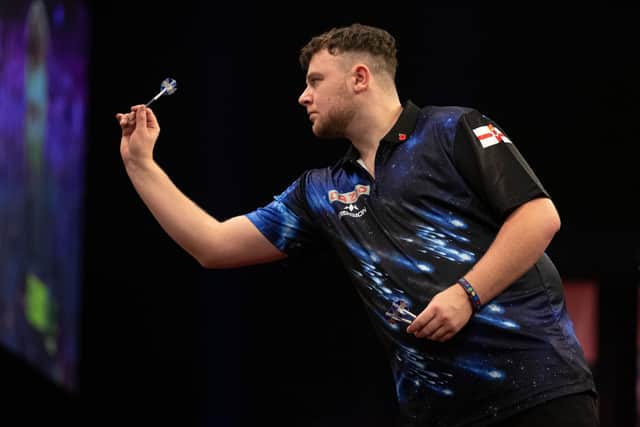 Northern Ireland's Josh Rock was defeated in the Grand Slam of Darts quarter-final by James Wade. PIC: PDC