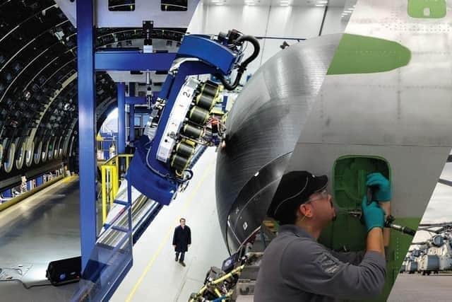 The deal includes the former Bombardier and Shorts Spirit Aerosystems plant in Belfast, which makes the wings for the Airbus A220