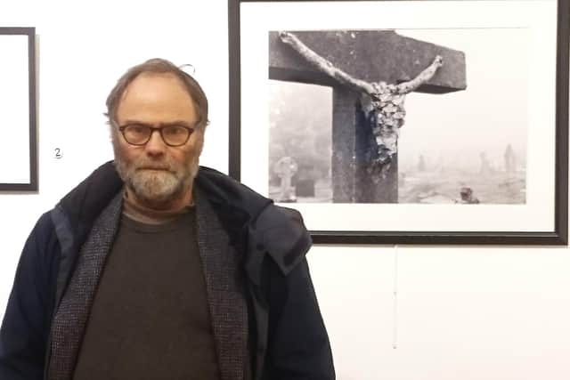 Mr Malachi O'Doherty at a photo exhibition in 2016