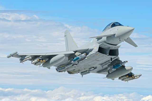 ...and the UK's Typhoon Eurofighter jet