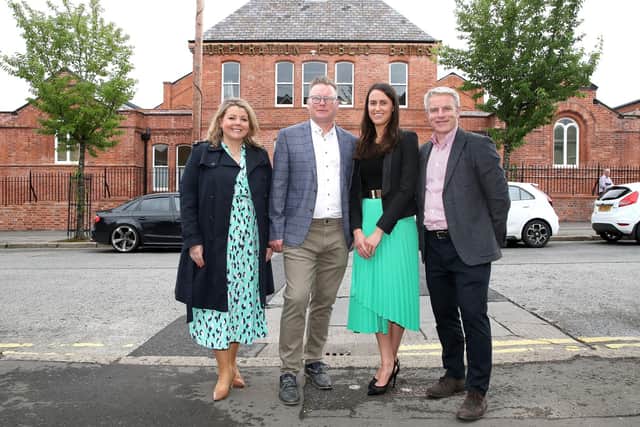 Pictured during the official opening of Templemore Baths, which is one of the prestigious projects in Northern Ireland shortlisted for RICS Awards