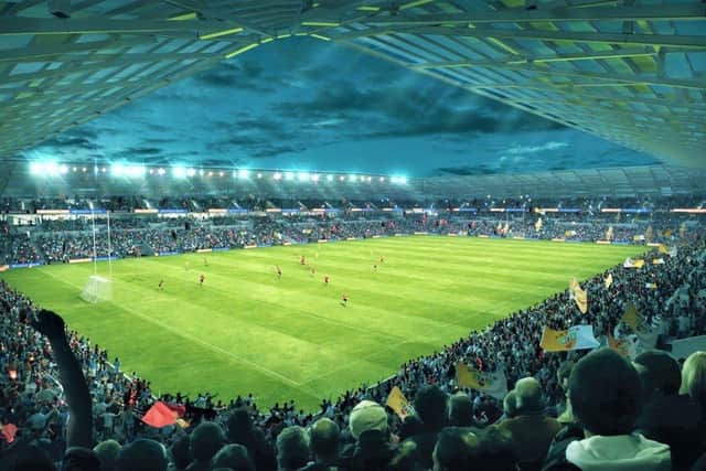 Artist's impression of proposed new Casement Park in Belfast