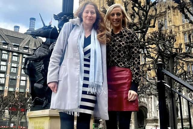 Upper Bann MP Carla Lockhart hosted pro-life campaigner Isabel Vaughan-Spruce on a visit to Parliament this week. Ms Vaughan-Spruce was arrested after praying silently inside a protest exclusion zone at a Birmingham abortion clinic last month.