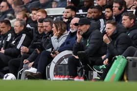 Liverpool manager Jurgen Klopp looking on during Sunday's victory over Fulham at Craven Cottage. (Photo by Julian Finney/Getty Images)