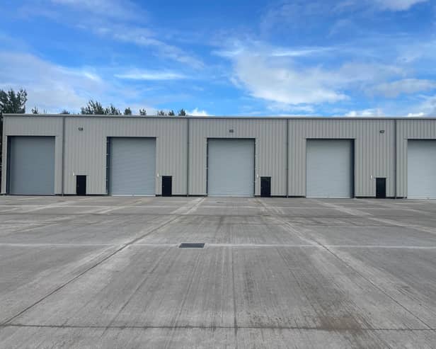 The first of two new builds at Creagh Industrial Park near Toome is nearing completion. Credit: Submitted