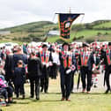 Orangemen take part in the annual Rossnowlagh procession in Donegal earlier this month. President Higgins has been invited to attend the annual demonstration since 2011 and despite initially indicating he hoped to attend a future annual Twelfth he has not managed to find the time