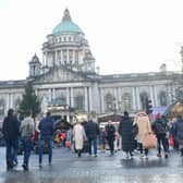 Shoppers finishing off their Christmas shopping in Belfast City Centre last year