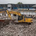 Demolition work on the old Casement Park stadium in March this year