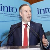 Paul Givan, Minister of Education, at INTO Northern Conference 2024 took place at the Europa Hotel, Belfast, on Friday.
