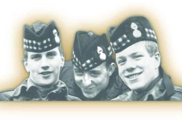Three Three Scottish Soldiers who were murdered in Belfast by the IRA in 1971. From left: Joseph McCaig, Dougald McCaughey and John McCaig. 