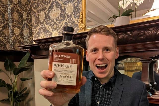 Brendan Carty of Killowen Distillery in Rostrevor, Co Down won gold for his rare single malt whiskey