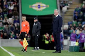 Northern Ireland manager Michael O'Neill during Tuesday’s UEFA Euro 2024 Qualifier against Slovenia at the National Football Stadium at Windsor Park, Belfast. PIC: William Cherry/Presseye