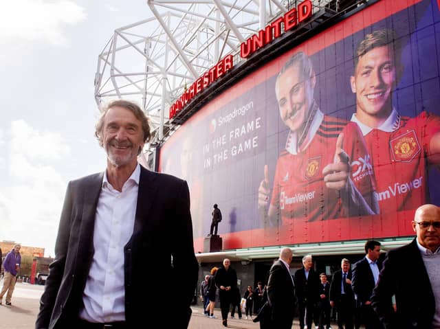 Sir Jim Ratcliffe during a visit to Manchester United in March. (Photo by Peter Byrne/PA Wire).