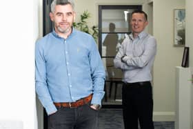 A Northern-Irish based building remediation specialist has recently announced a new name and visual identity to reflect a new era of growth as demand for their expertise across the UK and Ireland over the next 12 months increases by 60%. Pictured are James McCallan and Anthony Marley, co-founders and directors of Anamore