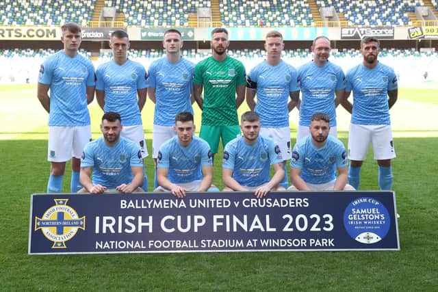 Jordan Williamson was part of the Ballymena United team that played in two consecutive Irish Cup finals. (Photo by INPHO/Presseye/Brian Little)
