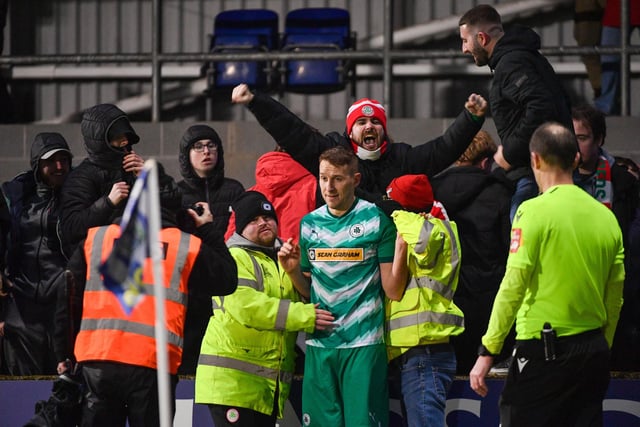 The most unlikely of goal heroes, Cliftonville defender Jonny Addis rocketed in an equaliser from 30 yards and then kept his cool in the dying seconds to slam past Conor Mitchell from close range to keep the Reds' title push on track. He had 77 touches on the ball at the Showgrounds on Saturday and Sofascore handed the 31-year-old a match rating of 9.6.