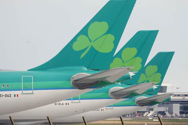 Aer Lingus jets. Photo: Niall Carson/PA Wire