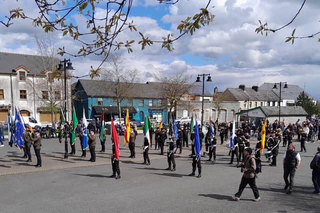 An image posted up by one of the bands after the Crossmaglen parade
