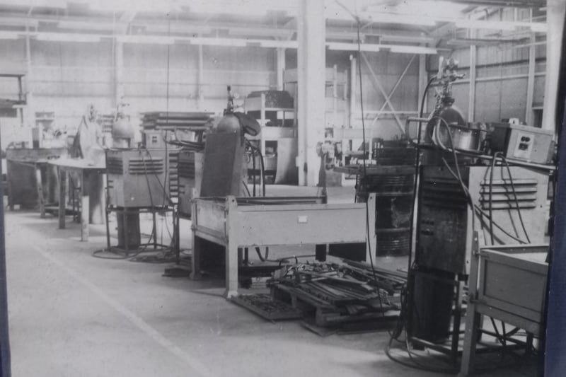 Some of the machinery at the Draperstown site during the 1970s