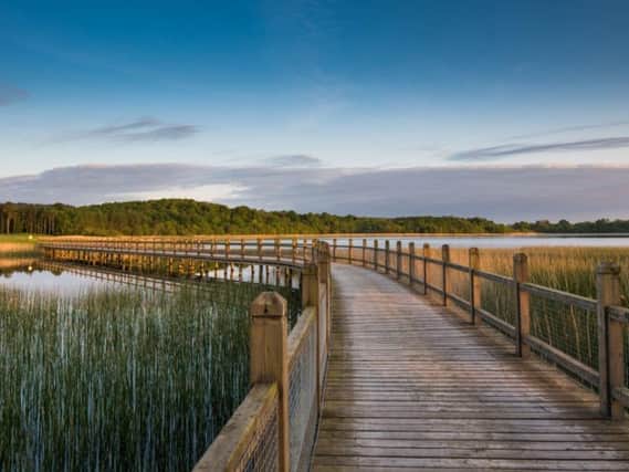 A lakeside Jetty at Lough Erne Resort