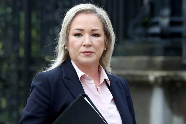 Sinn Fein's First Minister Michelle O'Neill says that Hamas must will become a partner for peace in the Middle East.
Photograph by Declan Roughan / Press Eye