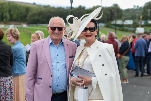Press Eye - Belfast - Northern Ireland - 28th August 2023

Downpatrick Racecourse Ladies day Featuring the Most Appropriately Dressed Lady" and "Best Dressed Gentleman" Competitions.

Ally and Faith Hammond 

Picture by Matt Mackey/PressEye:-
