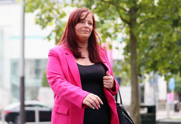 Jolene Bunting pictured at Laganside Courts in Belfast City Centre at an earlier hearing. Picture by Jonathan Porter/PressEye
