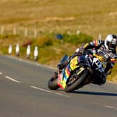 Conor Cummins on the Milenco by Padgett’s Honda Superbike in qualifying at the Isle of Man TT on Wednesday